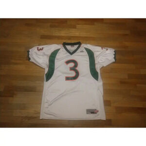 Miami Hurricanes Frank Gore 3 White Alternate Jersey Mens 2XL